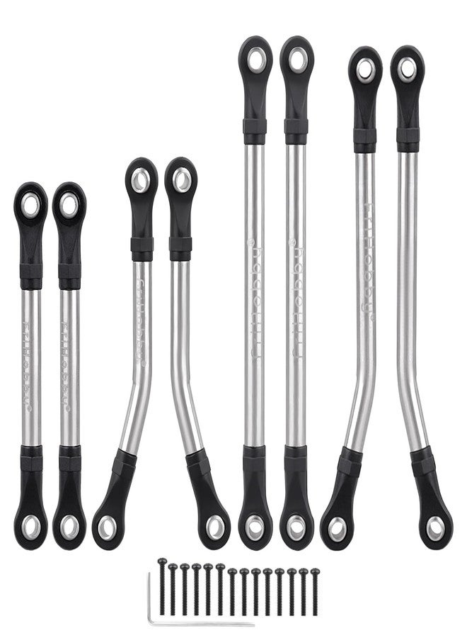 FriHobby High Clearance Link Set Steel Lift Kit 50g for Traxxas TRX4M Defender Bronco Chassis Upgrades 1/18 RC Crawler Accessories, 8PCS - Image 1